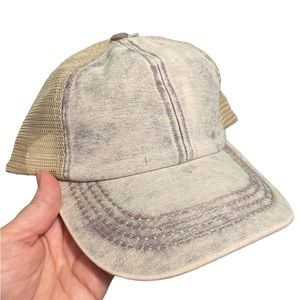 C.C. Beanie criss cross cap in light purple Adjustable Velcro strap